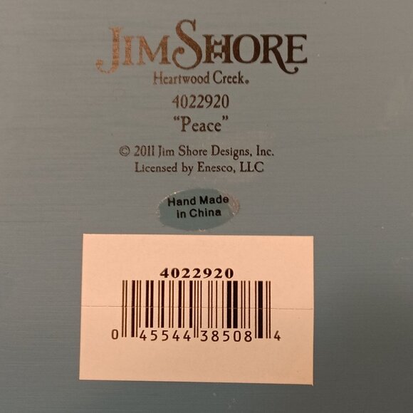 NIB JIM SHORE "PEACE" RESIN Classic Santa w/ Lion and Lamb - 4022920 - Picture 4 of 8